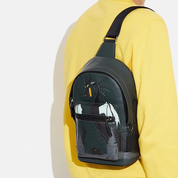 Disney X Coach West Pack With Maleficent Dragon Motif - Picture 9 of 9